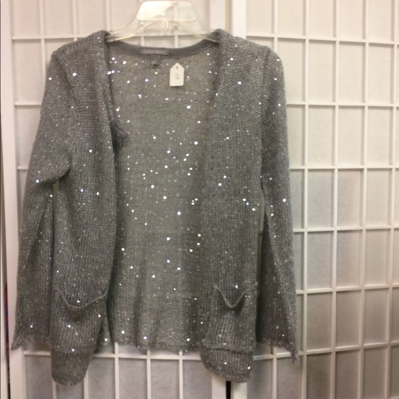 Taylor Marc's woman sweater gray silver size S - Picture 4 of 6